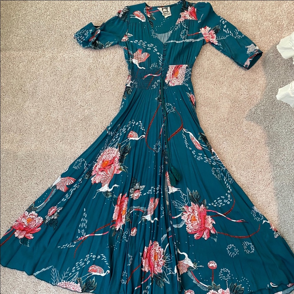 Button up maxi dress